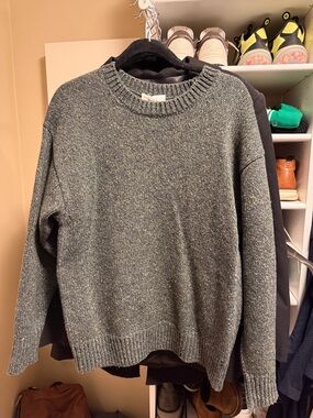 Wilfred Speckled Olive Crewneck Sweater